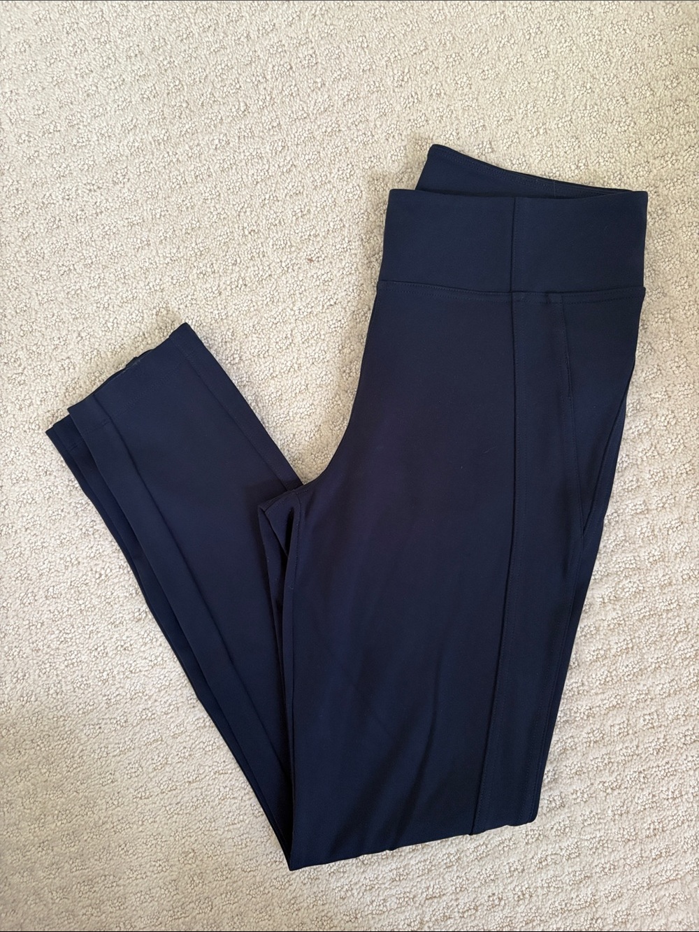 Athleta Navy High-Rise Ponte Leggings